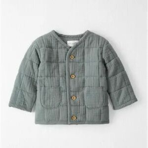 Carter’s Little Planet Organic Quilted Gauze Jacket in Sugar Pine Green Size 9M